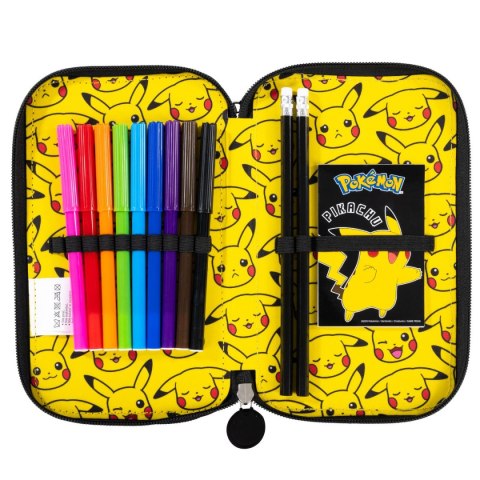 Piórnik POKEMON PODWÓJNY St.Majewski (z wyposażnieniem)