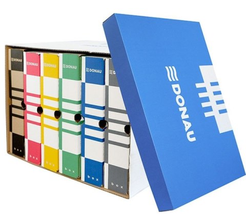 Pudło archiwizacyjne niebieski tektura [mm:] 363x545x 317 Donau (7666301FSC-10)