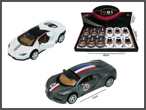 Samochód sportowy 12cm, światło i dźwięk Hipo (HXBL07)