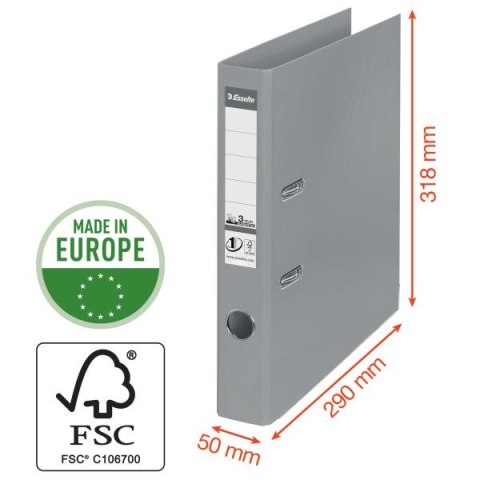 Segregator dźwigniowy No.1 Power A4 50mm turkusowy Esselte (811560)