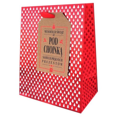 Torba prezentowa torebka ozdobna Bożenarodzenie Kukartka (QPS)