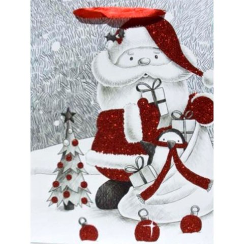 Torba prezentowa torebka ozdobna Bożenarodzenie Kukartka (QPS)