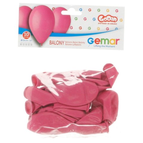 Balon gumowy BALON PASTEL pastelowy bordowa 260mm 10cal Godan (G90/07/10)