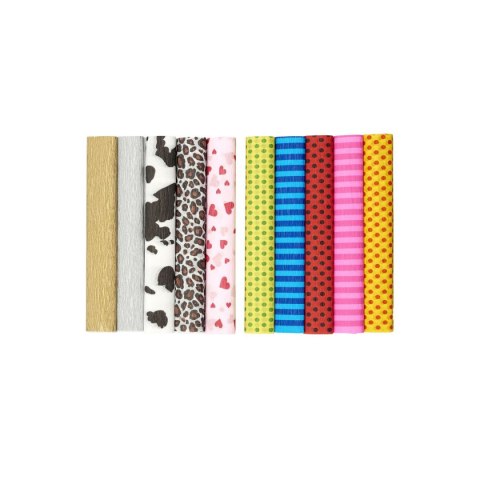 Bibuła marszczona mix wzory mix 250mm x 2000mm TOP-2000 (400153934)