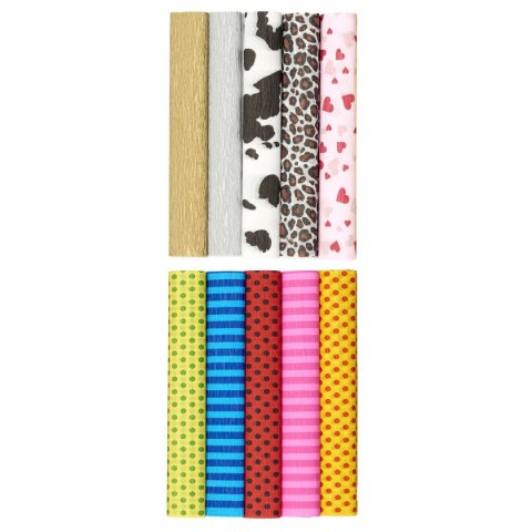 Bibuła marszczona mix wzory mix 250mm x 2000mm TOP-2000 (400153934)