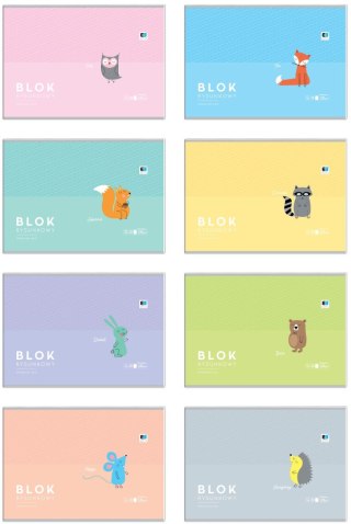 Blok rysunkowy A4 biała 120g 20k Interdruk