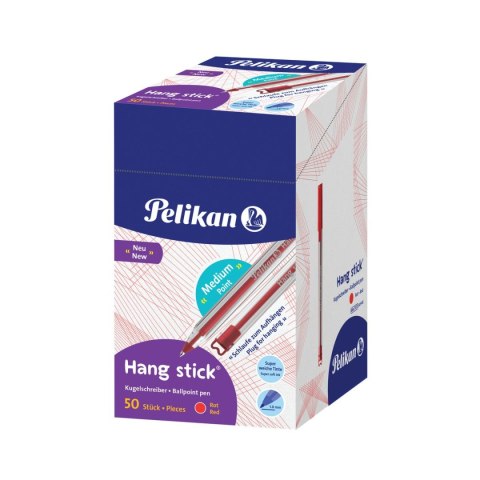 Długopis Hang Stick K86 wkład czerwony 1,0mm Pelikan (400197416)