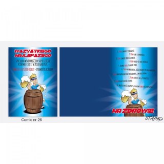 Kartka składana Comic Urodzinowy dla chłopaka B6 Ev-corp (STKC-026)