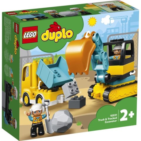 Klocki konstrukcyjne Duplo ciężarówka i koparka gąsienicowa Lego (10931)