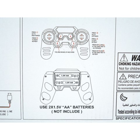 Koparka na radio, 5 funkcji, ładowarka USB Adar (523524)