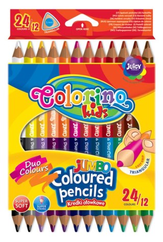 Kredki ołówkowe Colorino dwustronne 24 kol. Patio (51880)