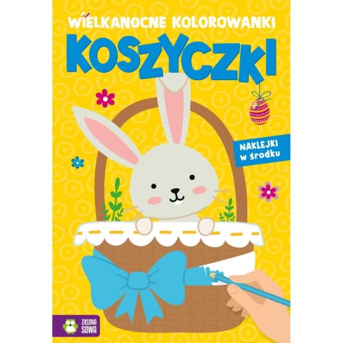Książeczka edukacyjna Wielkanocne kolorowanki. Koszyczki Zielona Sowa