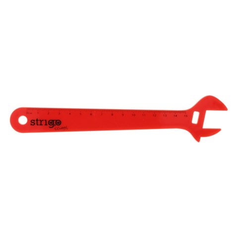 Linijka plastikowa 15 cm KLUCZ FRANCUSKI 15cm Strigo (SSC362)