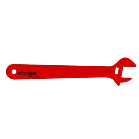 Linijka plastikowa 15 cm KLUCZ FRANCUSKI 15cm Strigo (SSC362)