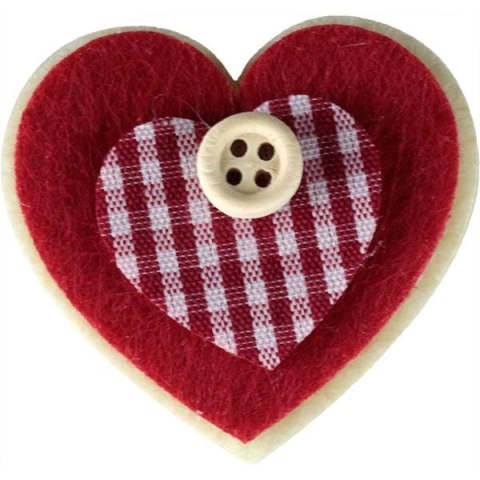 Ozdoba filcowa Craft-Fun Series serca 3D Titanum (EA415)