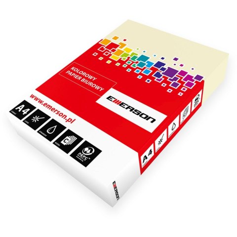 Papier kolorowy 6093 A4 kość słoniowa 250k. 160g Emerson (xem416093)