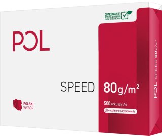 Papier ksero speed A4 biały 500k. 80g [mm:] 210x297 Pol