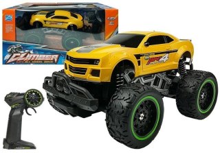 Samochód Zdalnie Sterowane R/C 6.5 km/h Wysokie Koła Żółte Lean (6661)