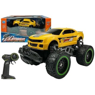 Samochód Zdalnie Sterowane R/C 6.5 km/h Wysokie Koła Żółte Lean (6661)