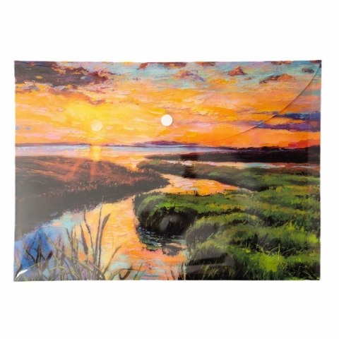 Teczka plastikowa na zatrzask Rzeka Vista A4 mix 28 mic. Narcissus