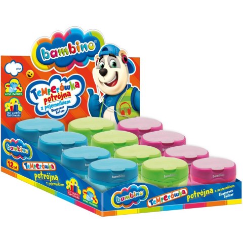 Temperówka Bambino mix plastik St.Right