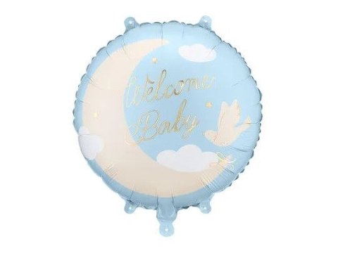 Balon foliowy Welcome Baby 18cal Partydeco (FB350-001J)