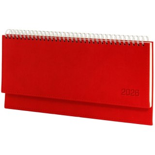 Kalendarz biurkowy CZERWONY VIVELLA LEŻĄCY 300mm x 145mm Wydawnictwo Wokół Nas (KB 047 B)