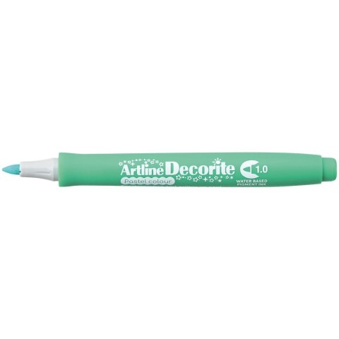 Marker permanentny pastelowy decorite wkład zielony 1,0mm pędzelek końcówka Artline (AR-033 4 4)
