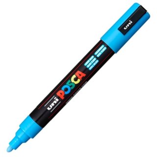 Marker suchościeralny Posca wkład niebieski 1,8-2,5mm ścięta końcówka Uni (PC-5M)