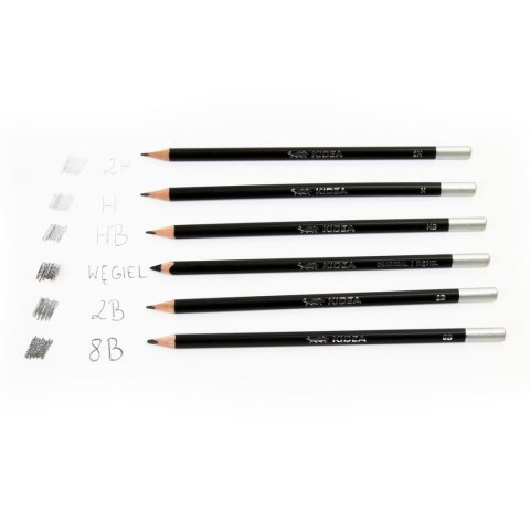 Ołówek Artystyczne Ołówki z węglem mix Derform (ZOW6KA)