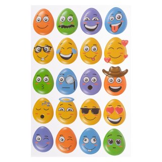 Ozdoba wielkanocna Naklejki pisanki buźki Arpex (SW7970)