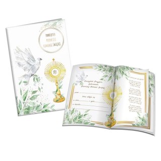 Pamiątka z komunii świętej Komunia A5 Gołąb Hostia Henry (9788396980939)