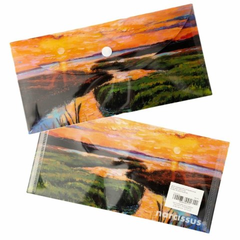 Teczka plastikowa na zatrzask Rzeka Vista DL mix 28 mic. Narcissus