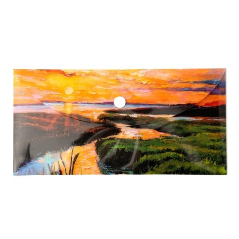 Teczka plastikowa na zatrzask Rzeka Vista DL mix 28 mic. Narcissus