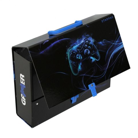 Teczka z szerokim grzbietem na zatrzask Pad A4 mix Starpak (553550)