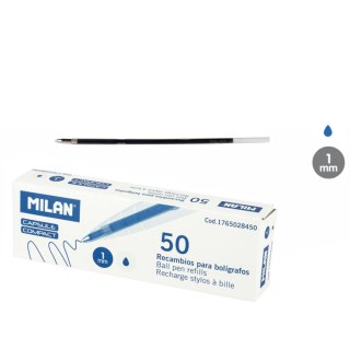 Wkład do długopisu Capsule wkład niebieski 1,0mm Milan (1765028450)