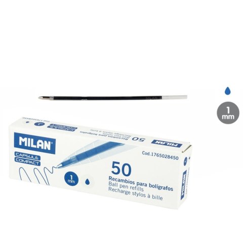 Wkład do długopisu Capsule wkład niebieski 1,0mm Milan (1765028450)
