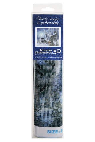 Zestaw kreatywny Diamentowa mozaika 30x40cm Wilki 3 Flamingo Line (TH9108-04)