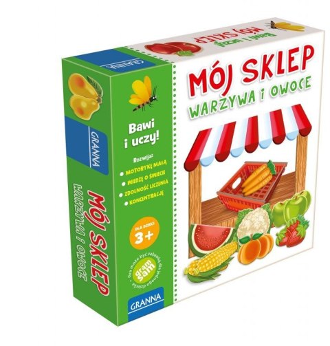 Gra edukacyjna MÓJ SKLEP- WARZYWA I OWOCEDO SKLEPU Granna