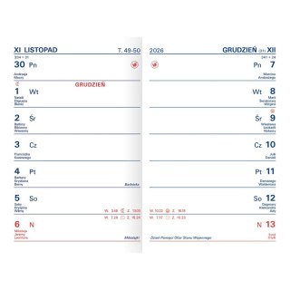 Kalendarz książkowy (terminarz) TIK kieszonkowy 82mm x 120mm Wydawnictwo Telegraph (K1)