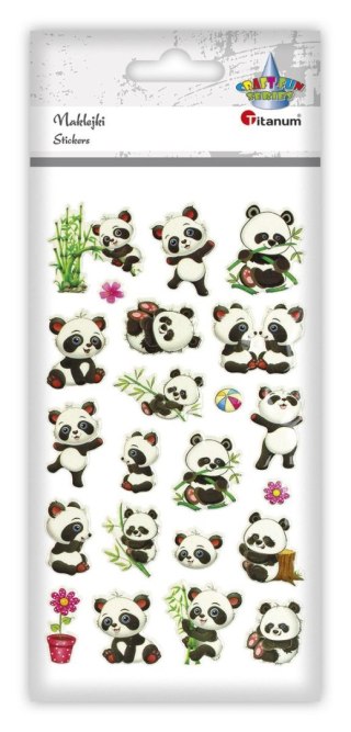 Naklejka (nalepka) Craft-Fun Series Panda wypukłe Titanum (JN-U038)