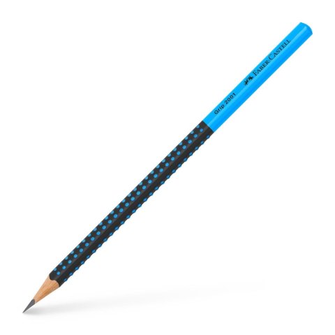 Ołówek Grip 2001 Two Tone czarny/niebieski HB Faber Castell (517010FC)