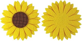 Ozdoba filcowa Craft-Fun Series słoneczniki 3D Titanum (WFB-005)