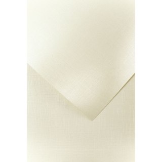 Papier ozdobny (wizytówkowy) holland kremowy A4 kremowy 230g Galeria Papieru (200502)