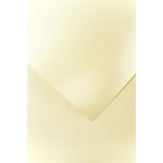 Papier ozdobny (wizytówkowy) holland kremowy A4 kremowy 230g Galeria Papieru (200502)