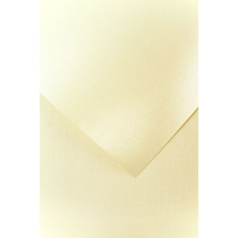 Papier ozdobny (wizytówkowy) holland kremowy A4 kremowy 230g Galeria Papieru (200502)
