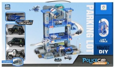 Parking samochodowy Policja z akcesoriami metalowy Mega Creative (569338)