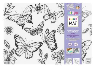 Podkład na biurko FUNNY MAT TRANSPARENT MOTYLKI sfu1063 polipropylen PP [mm:] 335x480 Strigo (8681379310635)