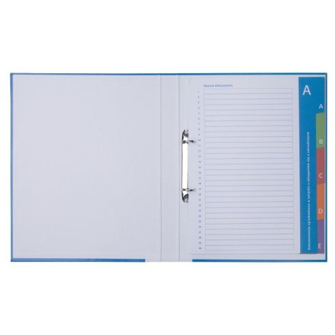 Teczka do akt osobowych segregator A4 niebieski tektura 1170g Donau (3731011PL-99)