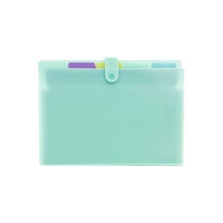 Teczka z przegródkami A4 kolor: zielony 5 przegródek Biurfol (THP-A4-04)